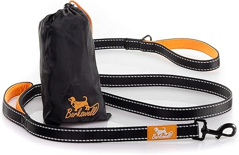 Barkswell - Correa para Perro con Doble asa y 2 Asas ...