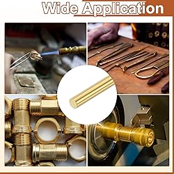 uxcell 4 Pcs 1/4"(6.35mm) Dia Brass Solid Round