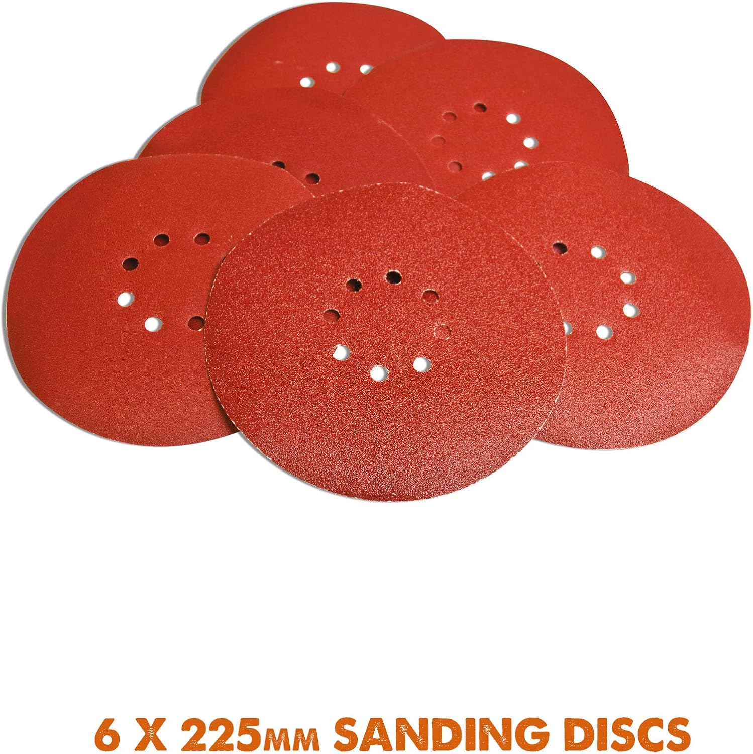 Evolution Power Tools R225DWS Telescopic Dry Wall Sander with LED Torch and 6 Sanding sheets, 225 mm, Rot, 145 cm 23 cm x 25 cm - Image 5