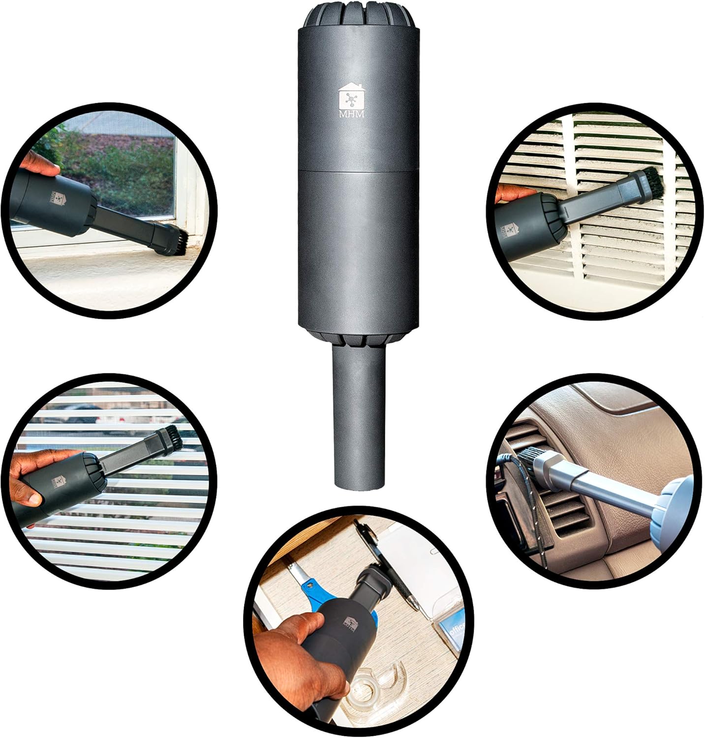 Cordless Mini Vacuum Cleaner - USB Rechargable Lithium Battery Handheld Vacuum Sucking and Blowing for Cleaning Dust, Car, Laptop, Piano, Computer Keyboard, Desk, Hairs and Crumbs (Portable Power): Home & Kitchen