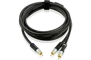 Mediabridge™ Ultra Series RCA Y-Adapter (8 Feet) - 1-Male to 2-Male for Digital Audio or Subwoofer - Dual Shielded with RCA to RCA Gold-Plated Connectors - Black - (Part# CYA-1M2M-8B)