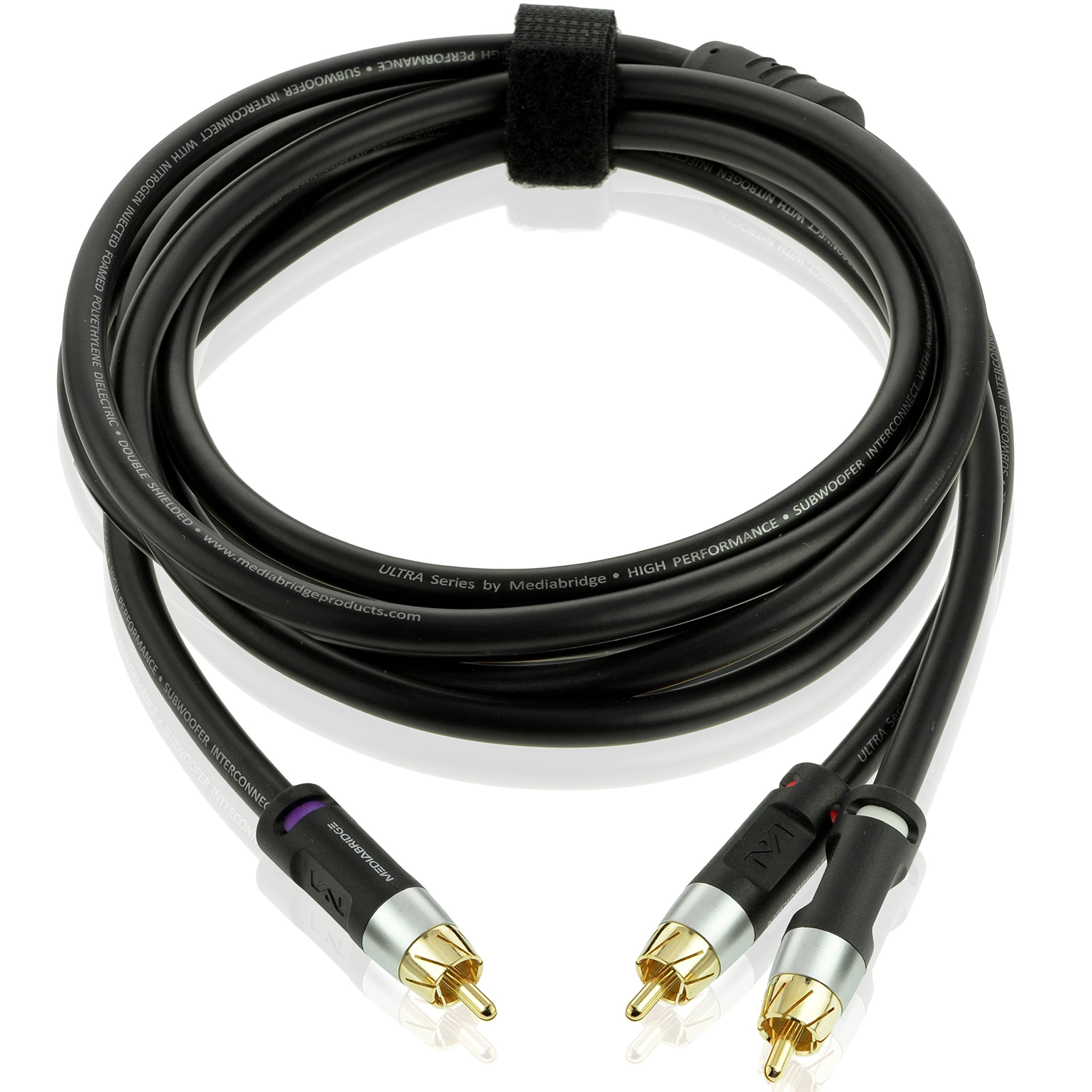 Mediabridge Ultra Series RCA YAdapter (8 Feet) 1Male to 2Male for