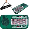 GAMBLUXE 47" X 23" Roulette Table Mat - Durable, Water-Resistant Roulette Mat Made of 3mm Thick Rubber, Reinforced with Sturdy Stitching - Portable Casino Roulette Mat with Carry Bag