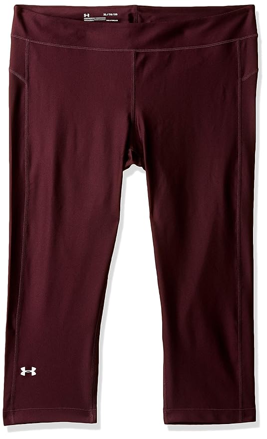 Under Armour Damen HeatGear Armour Capri Sporthose, Atmungsaktive, Superleichte Sport Leggings mit Kompressionspassform