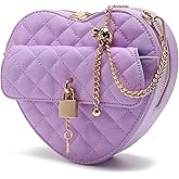 lola mae Heart Shape Crossbody Purse for Women – Cute Valentine’s Gift Handbag, Zip-Around Shoulder Bag for Teens