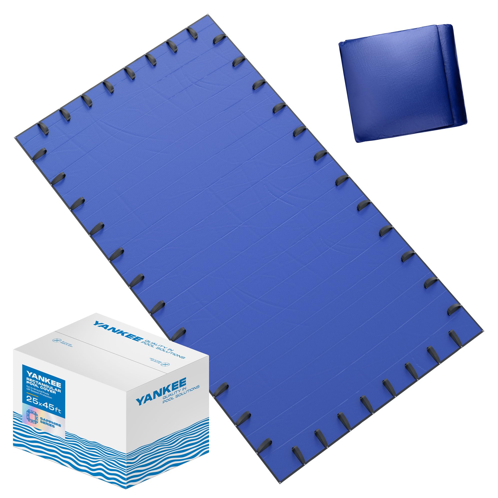 Photo 1 of *** minor damage***Yankee Pool Cover for 25x45 ft Rectangular Pool: Extra Thick & Durable | Sapphire Series of Premium Cold- and UV-Resistant In-Ground Pool Protection