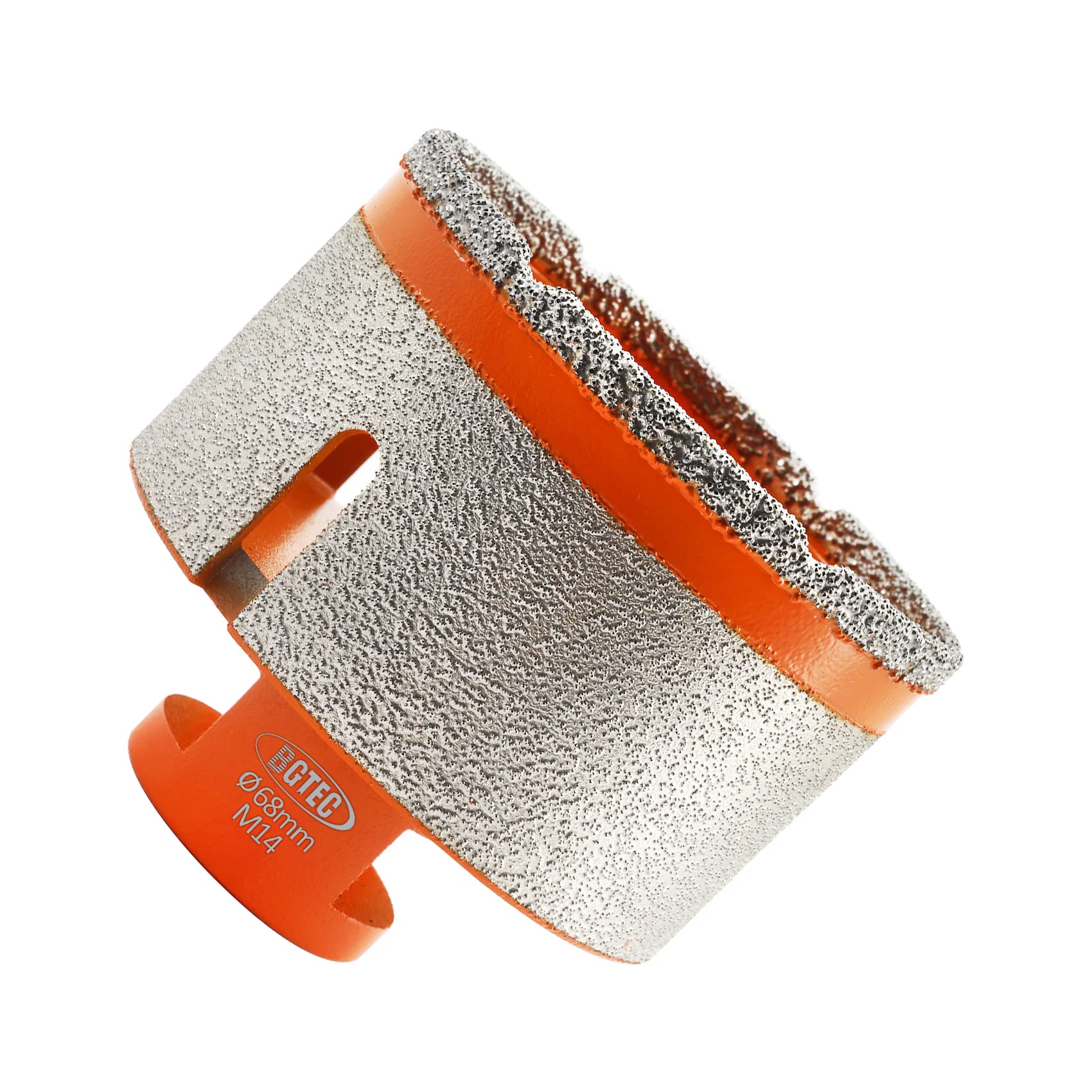 Diamond Core Drill Bits-BGTEC 68mm Milling Finger Bit Hole Saw for Bevelling Chamfer Porcelain Tile Marble Ceramic Granite，M14 Thread