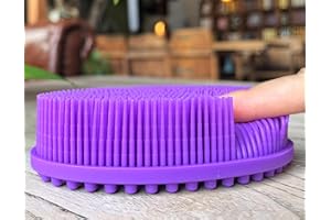 Premium Sensory Brush for Kids or Autism,Soft Silicone Body Scrubber,2 in 1 Sensory Room Occupational Therapy Sensory Brushes