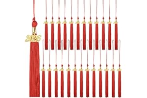 25 Pieces 2026 Graduation Tassel Bulk,Graduation Cap Tassels Decoration with 2026 Year Gold Date Charms,Grad Gifts for 2026 Y