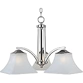 Maxim Aurora-Three Light Chandelier in Contemporary style-22.5 Inches Wide by 16 inches high-Satin Nickel Finish -Tradition