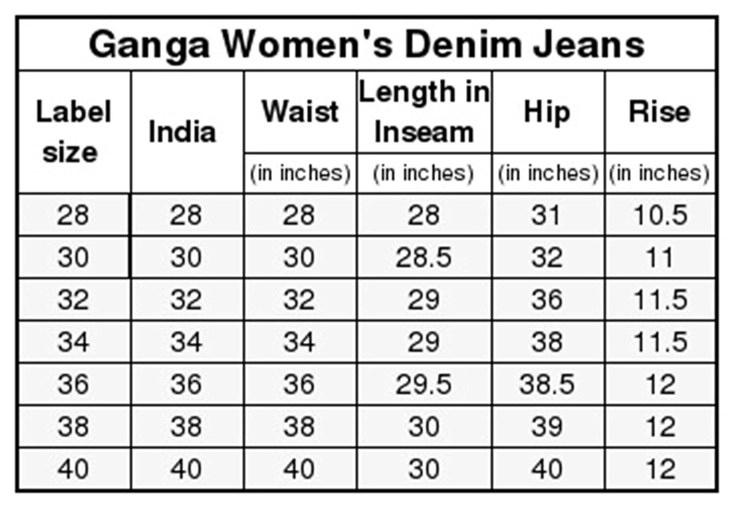 ganga women's slim fit denim jeans
