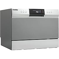 Danby DDW631SDB Countertop Dishwasher with 6 place Settings and Silverware Basket, LED Display, Energy Star