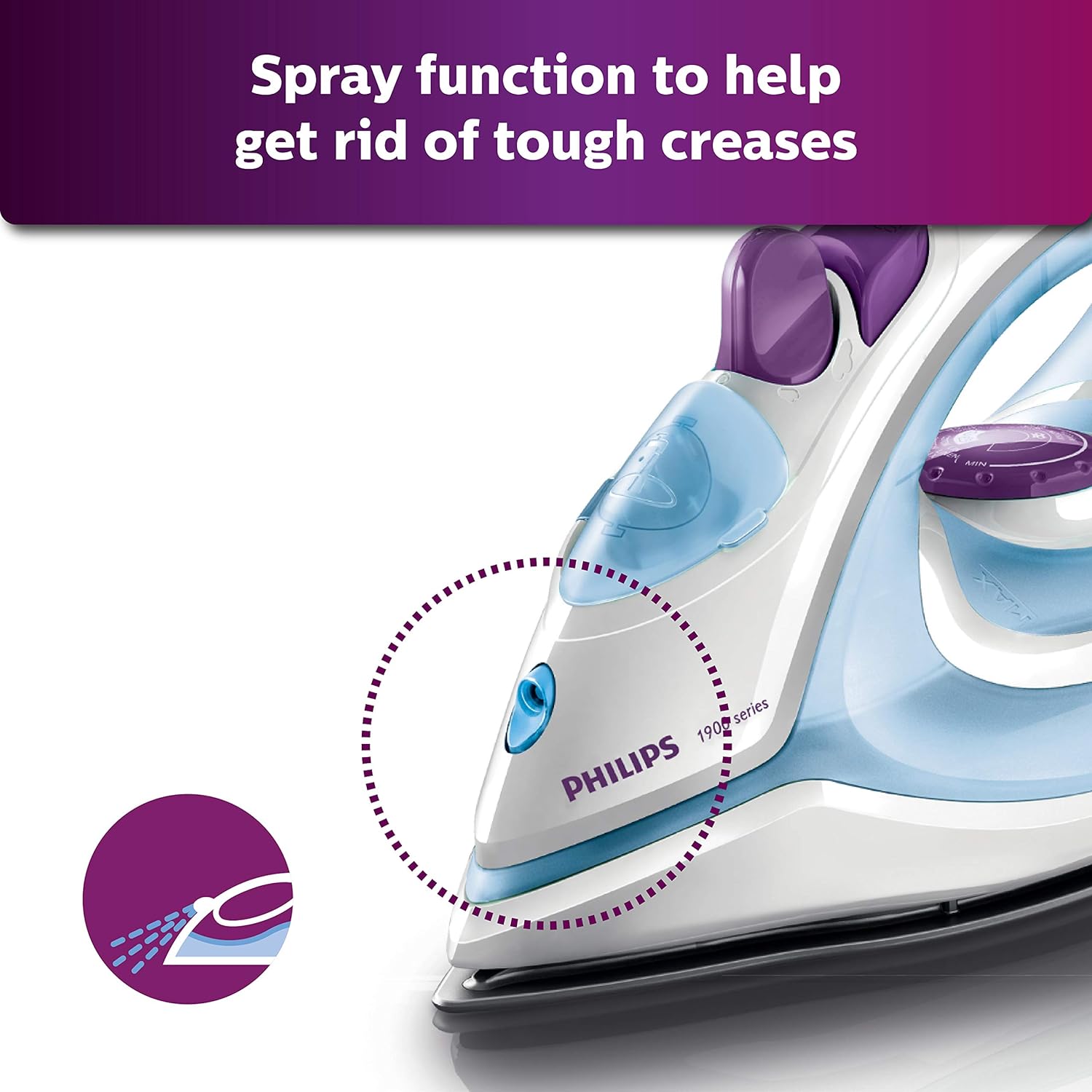 Amazon.com: Philips gc1905 1440-watt Vapor Plancha con spray ...