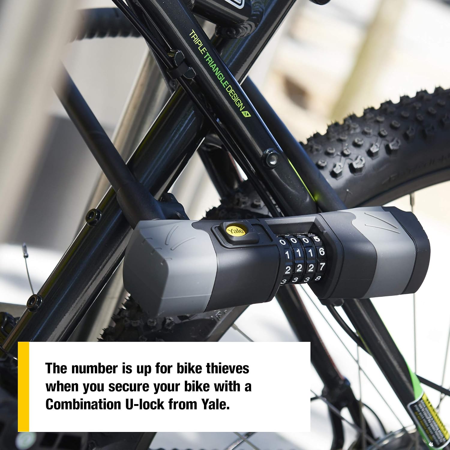 Yale YCUL2/13/230/1 Standard Security Defendor Combination Bike Lock, Black, 230mm - Image 5