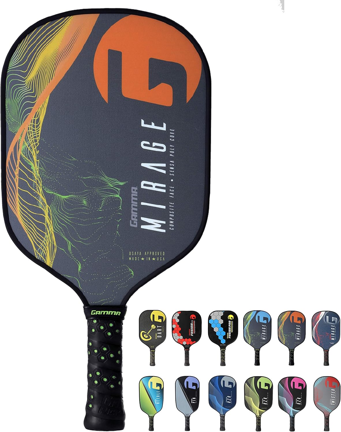 Gamma Needle Elongated Pickleball Paddle: Pickle Ball Paddles for Indoor & Outdoor Play - USAPA Approved Racquet for Adults & Kids - Pink/Blue : Sports & Outdoors