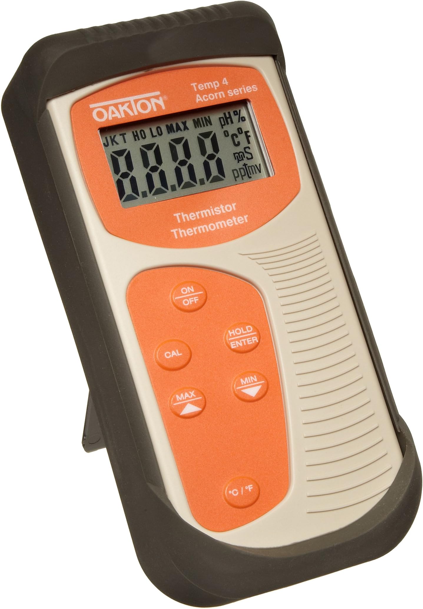 Oakton WD-35626-00 Acorn Thermistor Thermometer, Temp 4, -40 to 125°C, 5.5" L x 2.7" W x 1.3" H