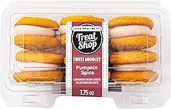 Our Specialty Treat Shop Pumpkin Spice Sweet Middles, Cinnamon Cream Cheese Filled Mini Desserts, 6 Cookies