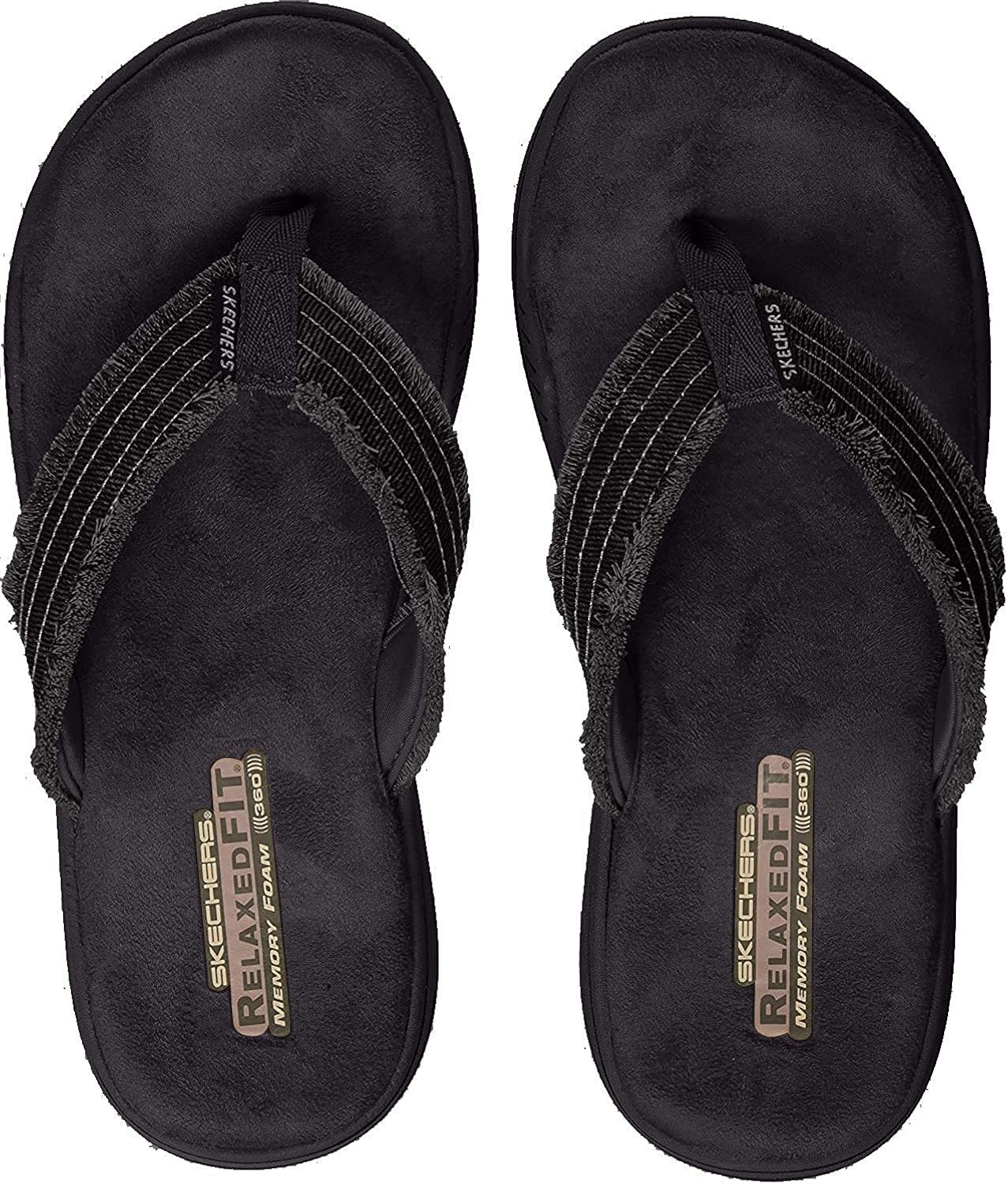 skechers even arven mens flip flops