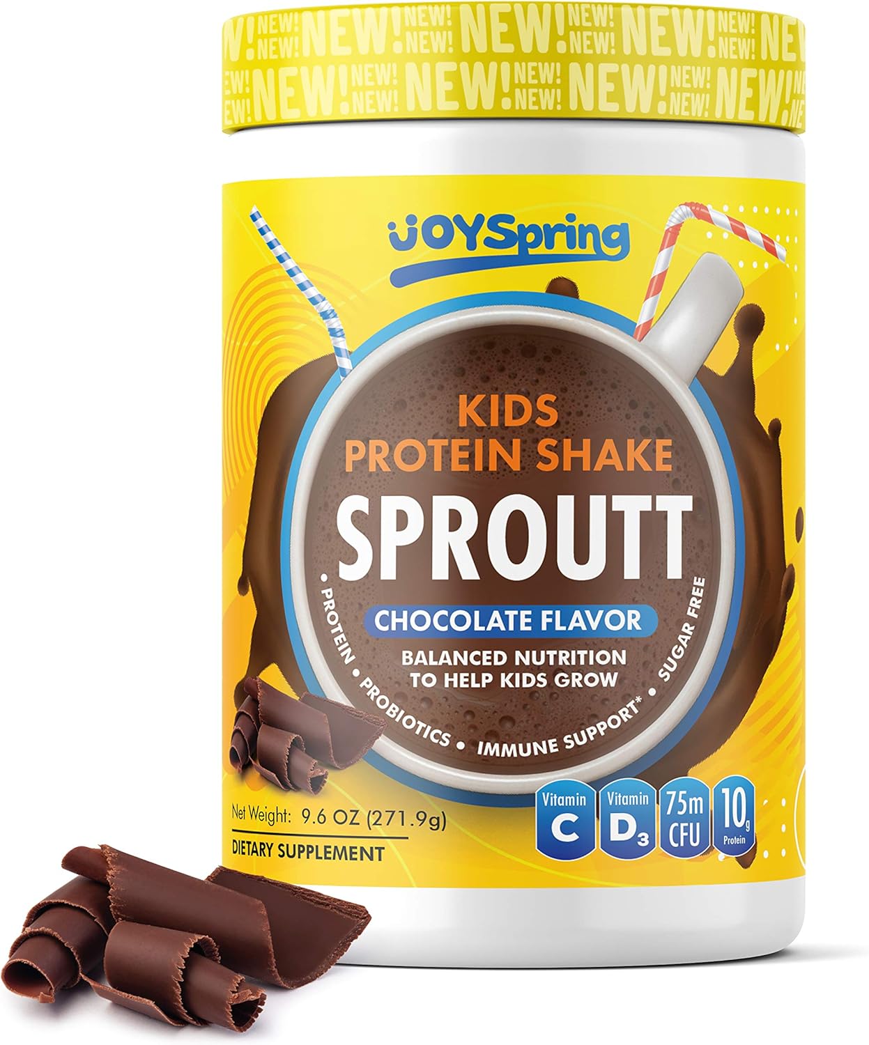 Amazon Com Plant Based Protein Powder Kids Protein Shake With Multivitamins Kids Vitamin And Probiotics For Immune Support Chocolate Kids Protein Powder With Vitamin C Vitamin D3 And Zinc