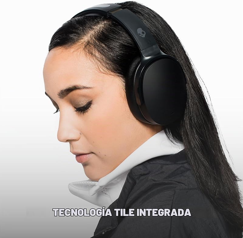 Hesh ANC Cascos Over-Ear Inalámbricos con Cancelación de Ruido, 22 h de Autonomía, Micrófono, Compatibles con iPhone Android y Dispositivos Bluetooth - Negro