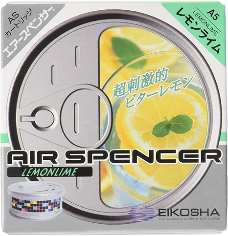 Amazon 栄光社 車用 芳香消臭剤 エアースペンサーカートリッジ 10個セット 置き型 レモンライム 40g 10 A5 10 車用芳香剤 車 バイク