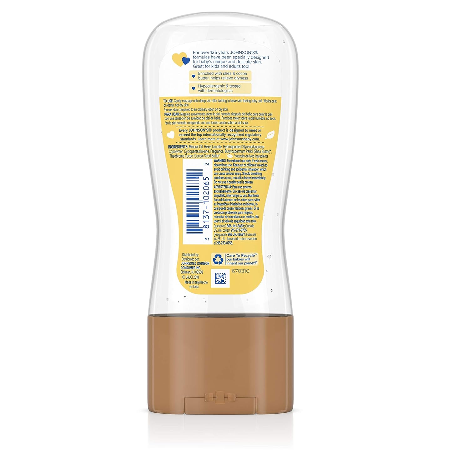 Johnson & Johnson Baby Oil Gel, 6.5 Ounce, 192 ml (Pack of 1) - Image 4