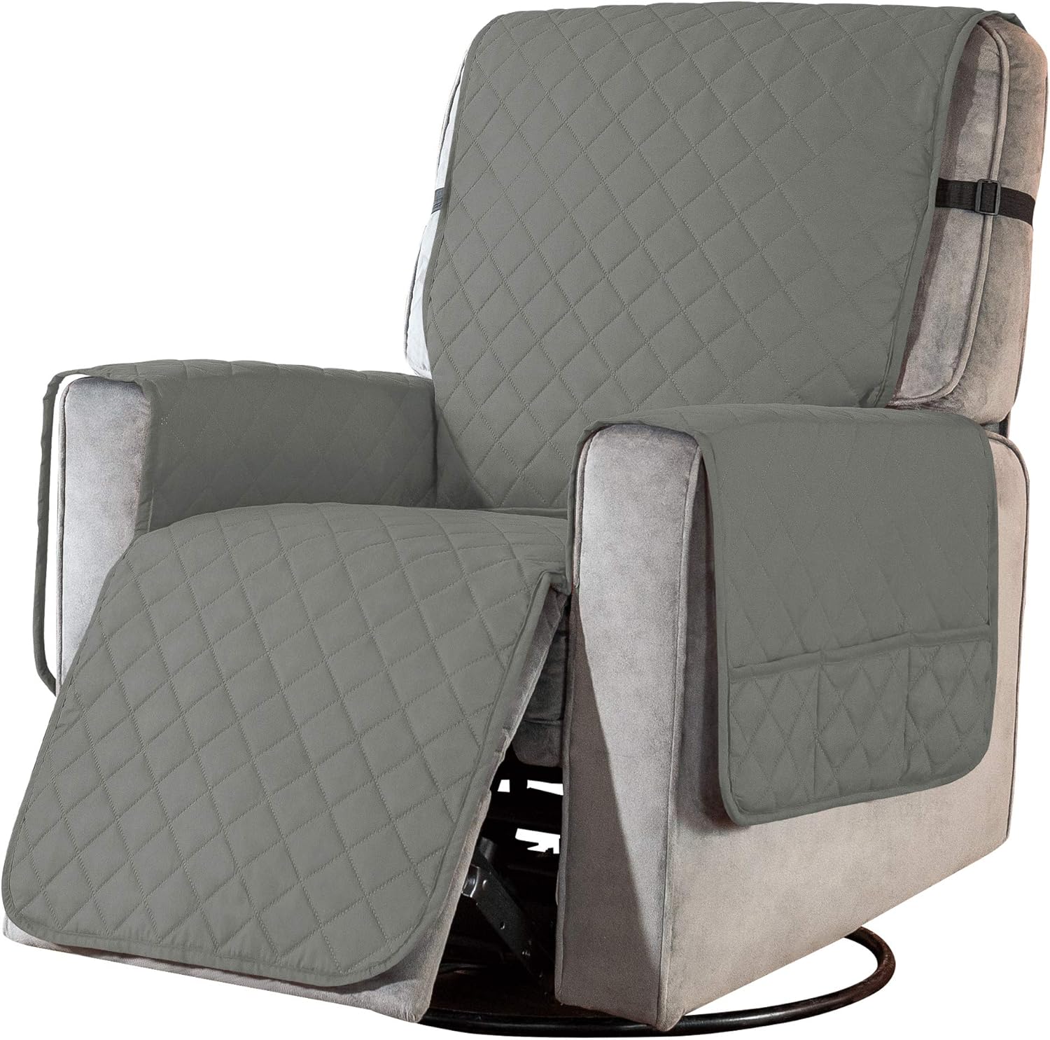 Recliner Slipcovers Small, Khaki subrtex Recliner Chair Cover Fitted