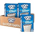 Pop-Tarts Toaster Pastries, Breakfast Foods, Kids Snacks, Frosted Blueberry (64 Count)