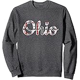 State of Ohio Ohioan Pride Trendy Plaid Script Text Shirt Sweatshirt
