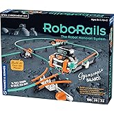 Thames & Kosmos RoboRails STEM Kit, Toy of The Year Winner, Build a Robot Monorail System w/Splitters, Cross Switch, Seesaw Mechanism, Modern-Day Model Train Set, Explore Physics, Gyroscopic Forces