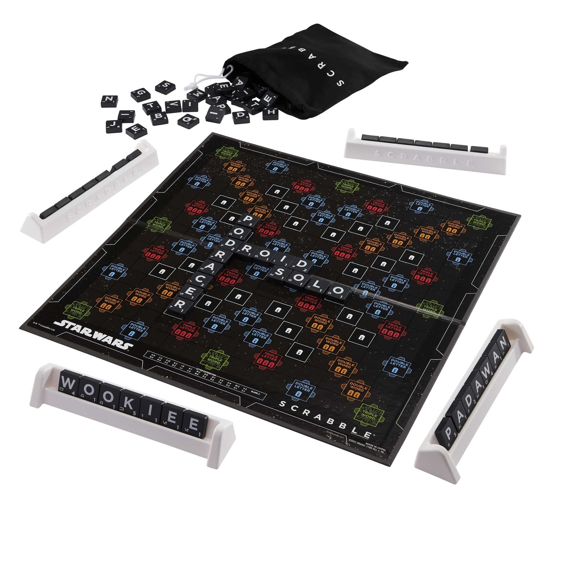 Mattel Games Scrabble Star Wars Edition, Board and Letter Game, French Version, HBN59 — image 1