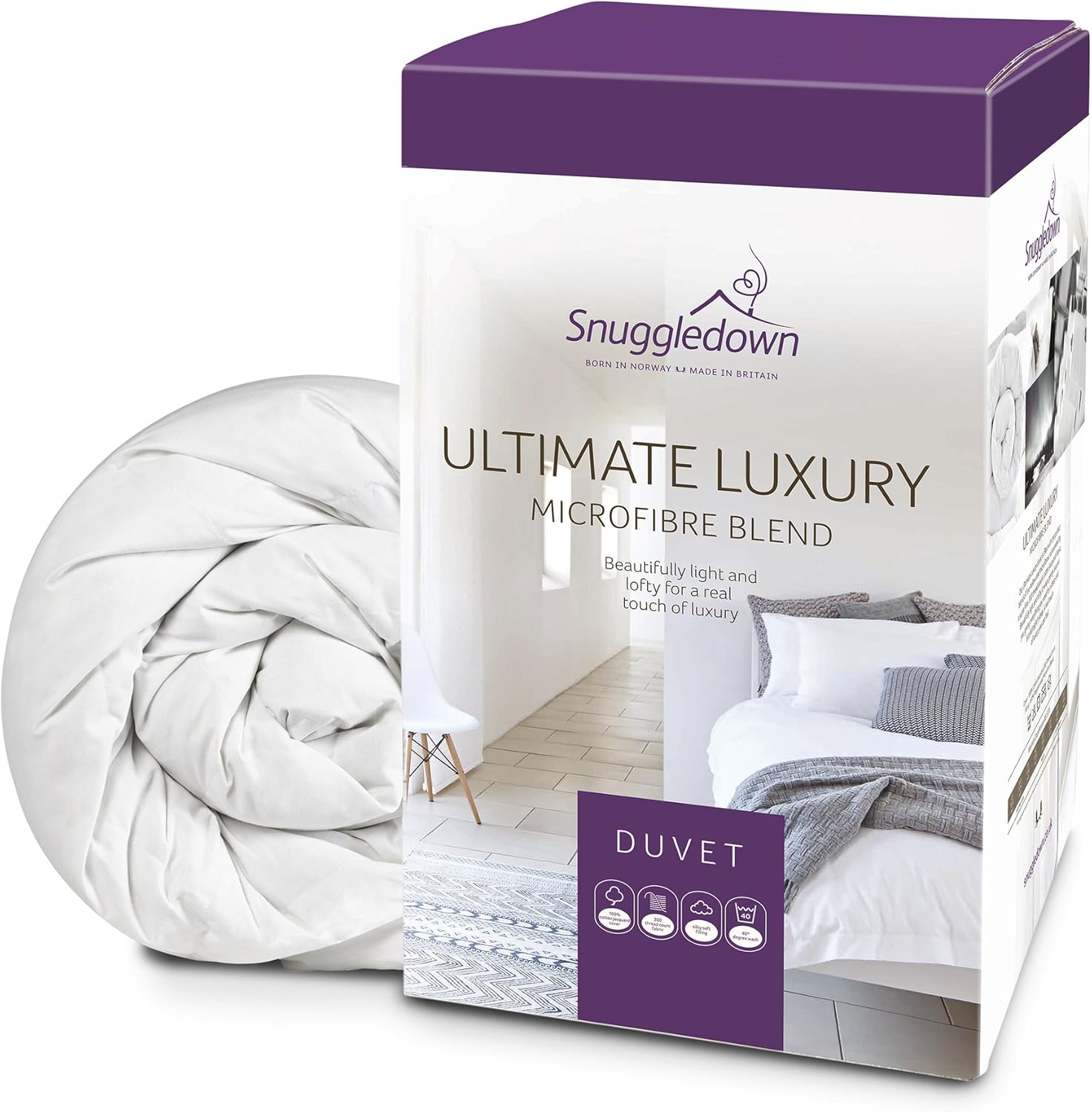 Snuggledown Ultimate Light & Soft Duvet, 13.5 Tog Winter Warm, Super