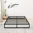 Lutown-Teen 9 Inch Full Bed Frame No Box Spring Needed, Heavy Duty Metal Platform Beds with Sturdy Steal Slats for Mattress Foundation, Easy Assembly, Noise Free, Black