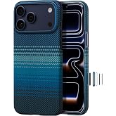 pitaka for iPhone 17 Pro Case 6.3" with Caseless Feeling, Aramid, Moonrise | Barely There Feel Ultra-Slim Case, Camera Control Button, Compatible with MagSafe, 1500D Aramid Fiber Woven, Silky Texture