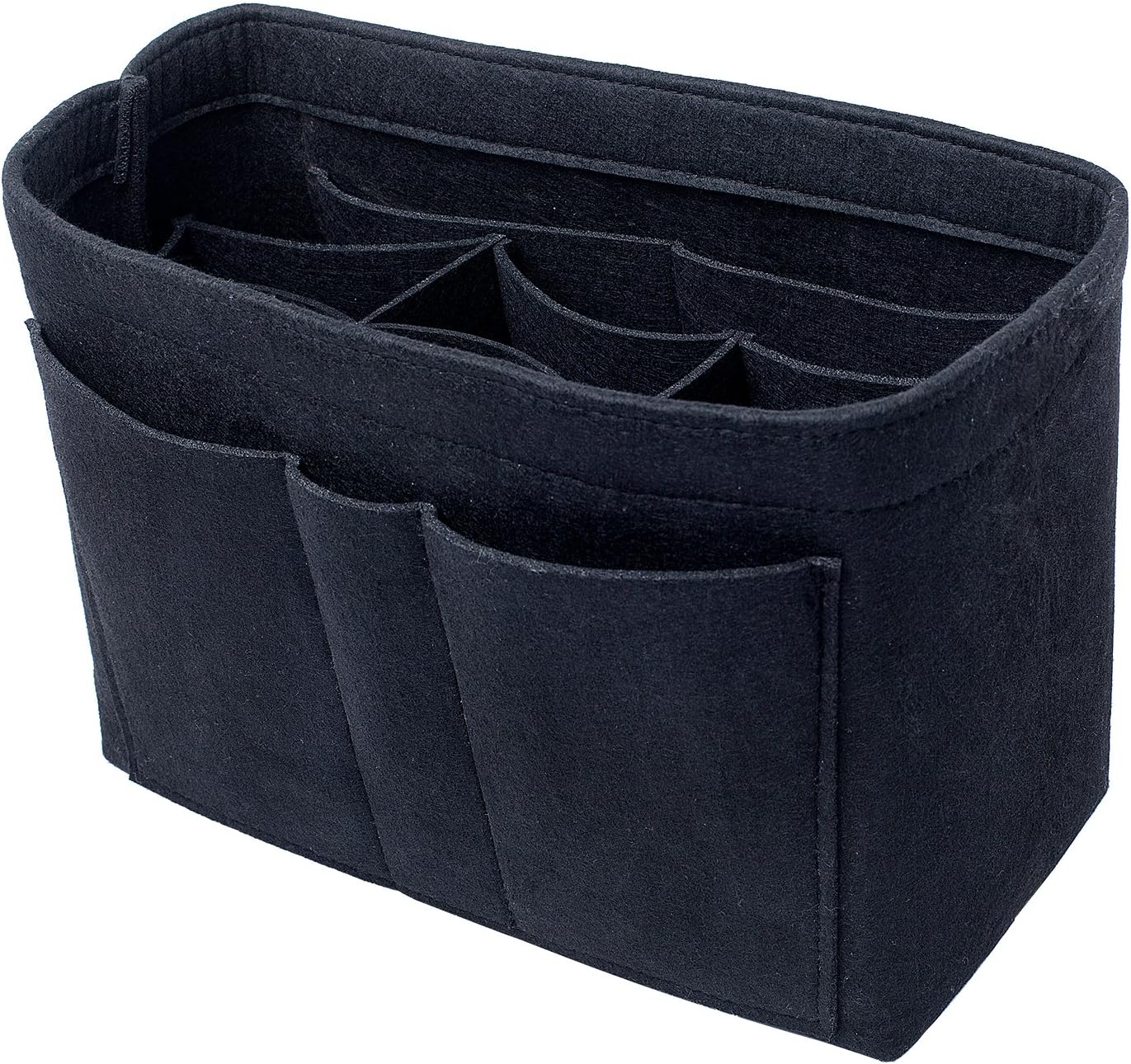 Felt Insert Bag Organizer Purse Organizer, Handbag Bag in Bag for Speedy Neverful Longchamp,Medium,Black(style 1)