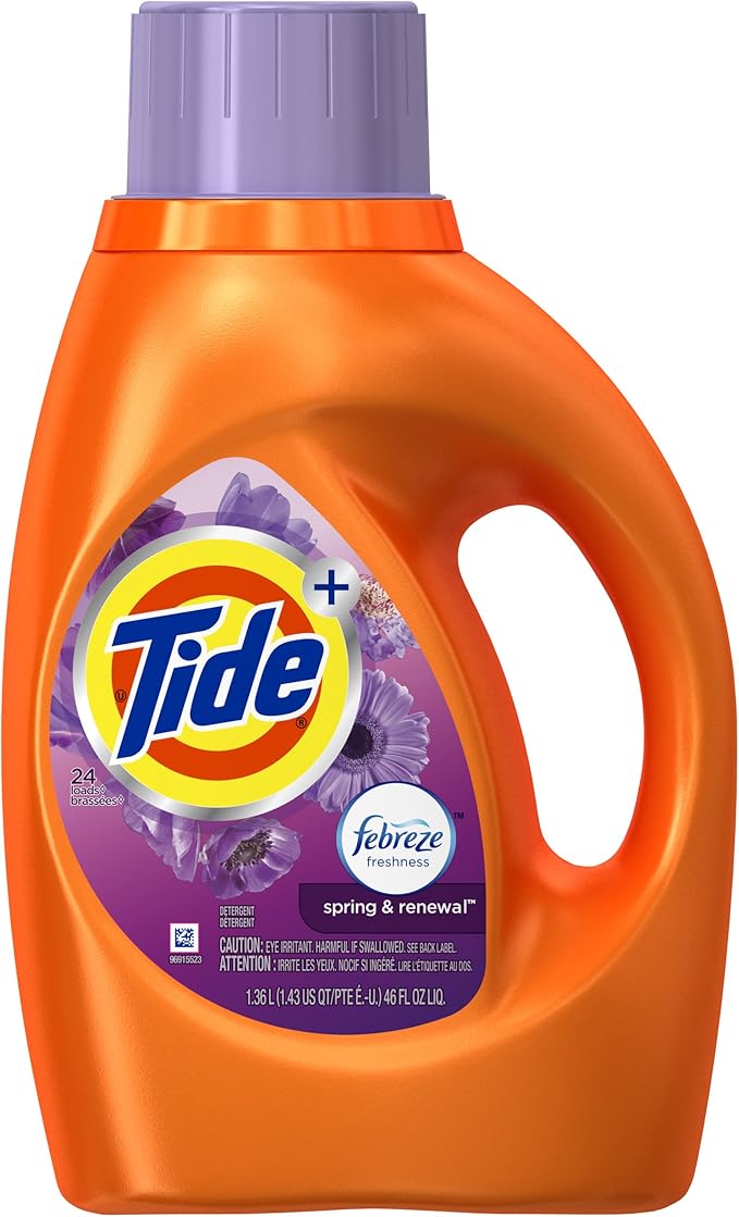 Tide Liquid Laundry Detergent, Spring & Renewal, 46 Ounce