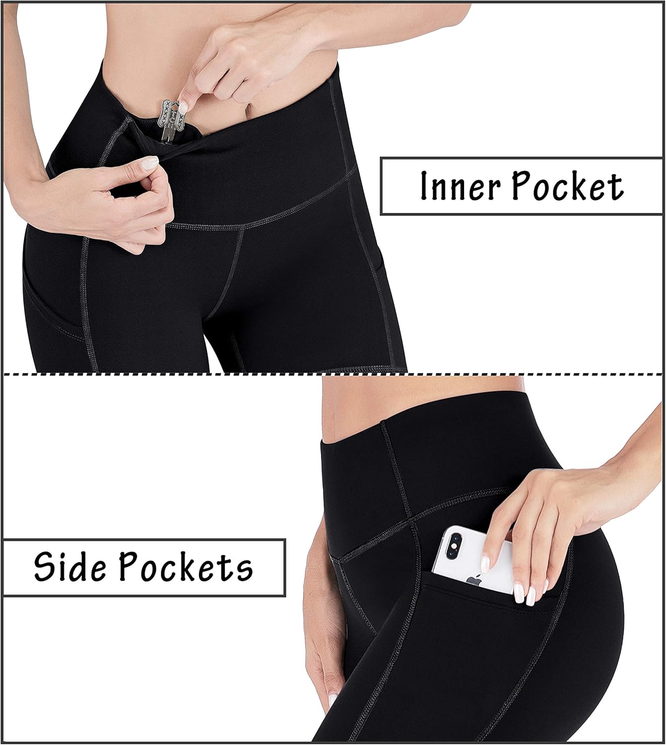 Heathyoga Workout Shorts for Women with Pockets Biker Shorts for Women High Waist Yoga Shorts for Women Running Shorts: Clothing