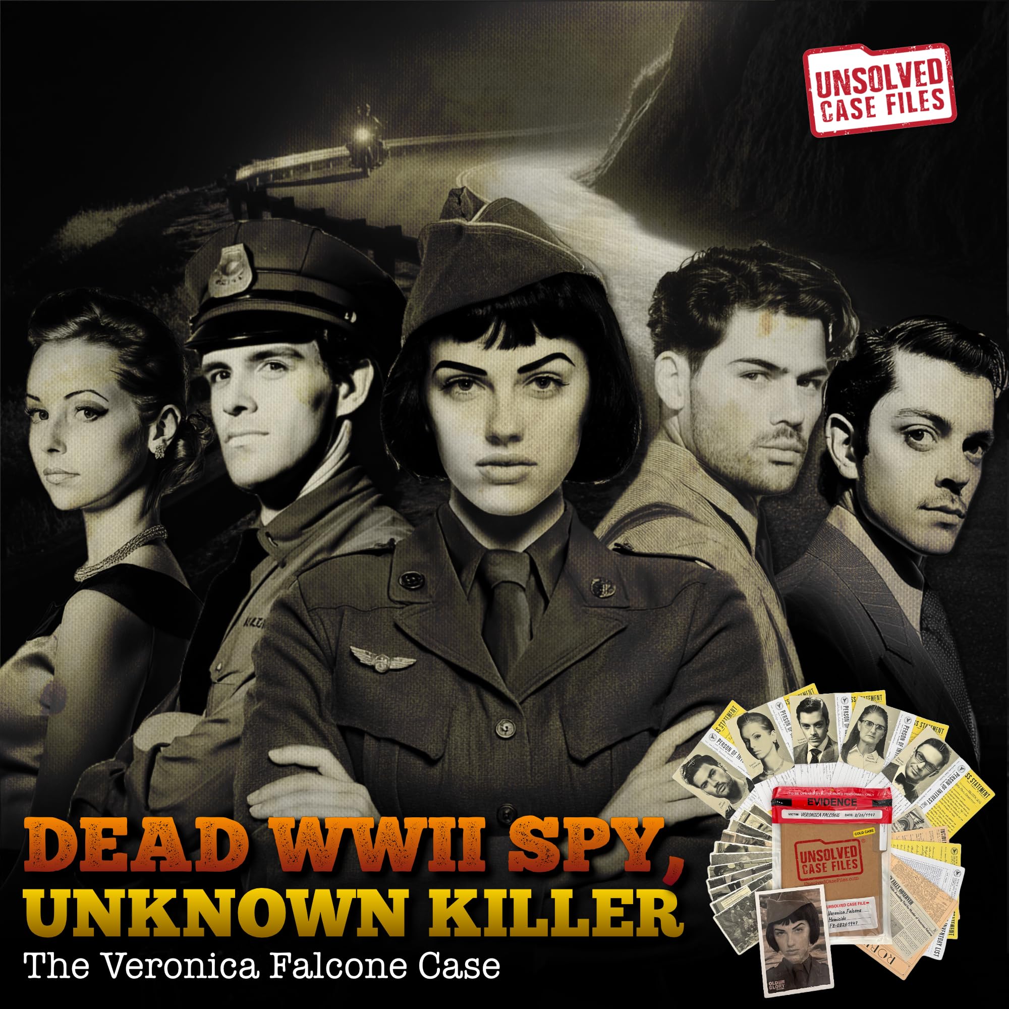 Unsolved Case Files Falcone, Veronica - Cold Case Murder Mystery Game | Can You Solve The Crime?