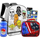 Star Wars Kids Bundle - 15" Backpack, Lunch Bag, Stickers, Water Bottle