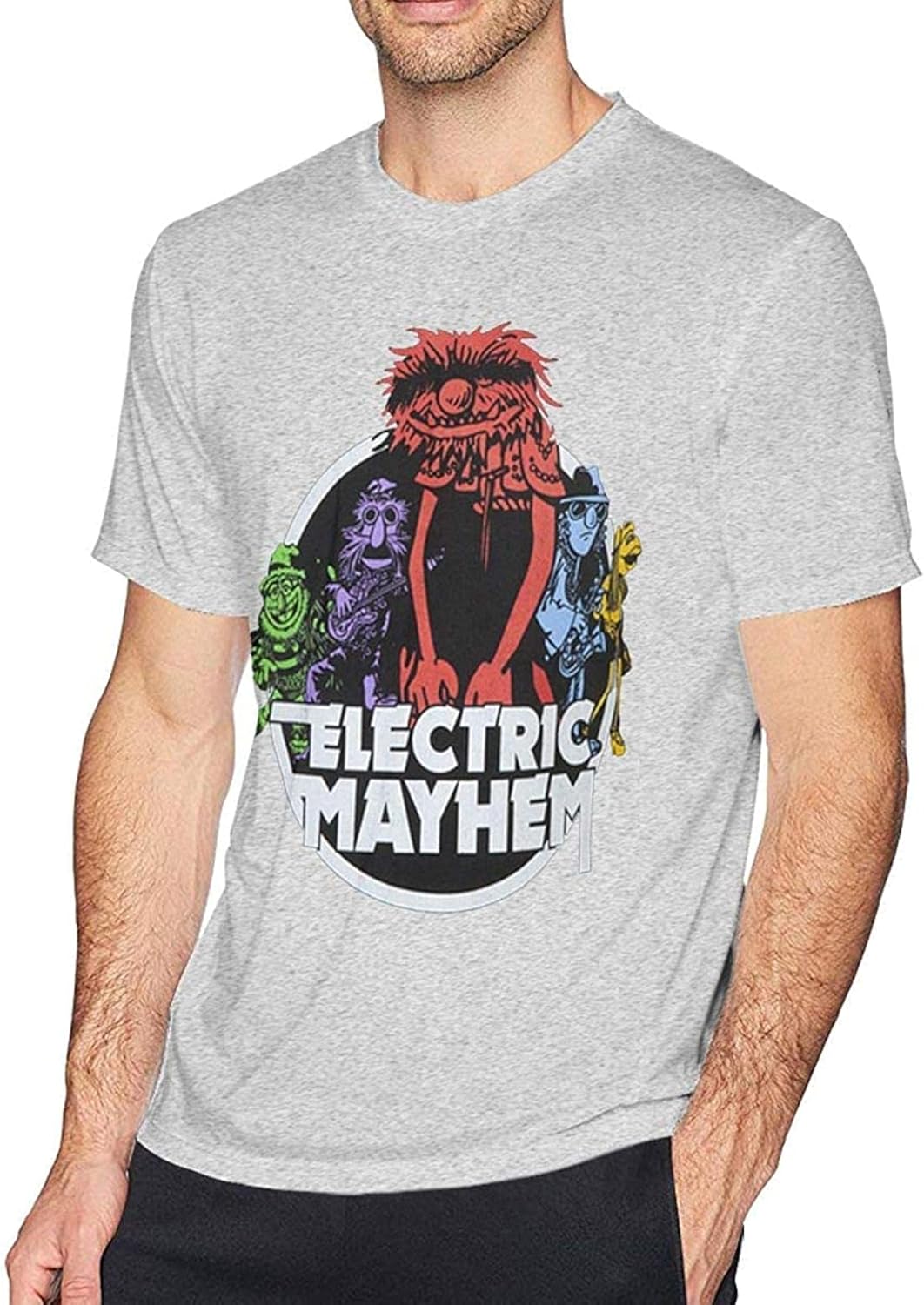 The Electric Mayhem Men's Short Sleeves Casual TShirt Black Amazon