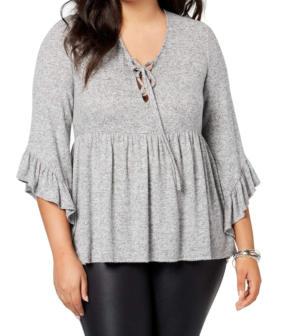 Soprano Trendy Plus Size Lace-Up 