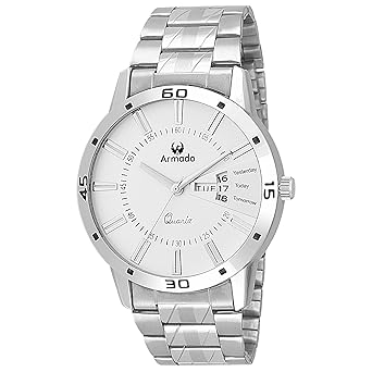 Analogue White Dial Mens Watch - Ar-096-Wht