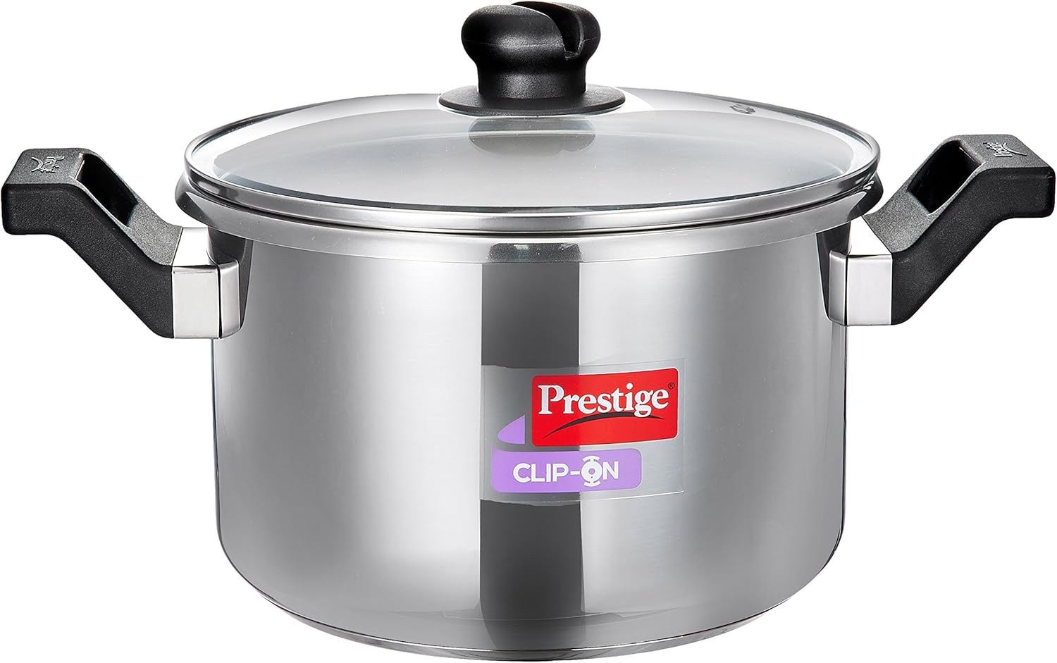 Prestige Clip On Aluminium Pressure Cooker, 5 Litres