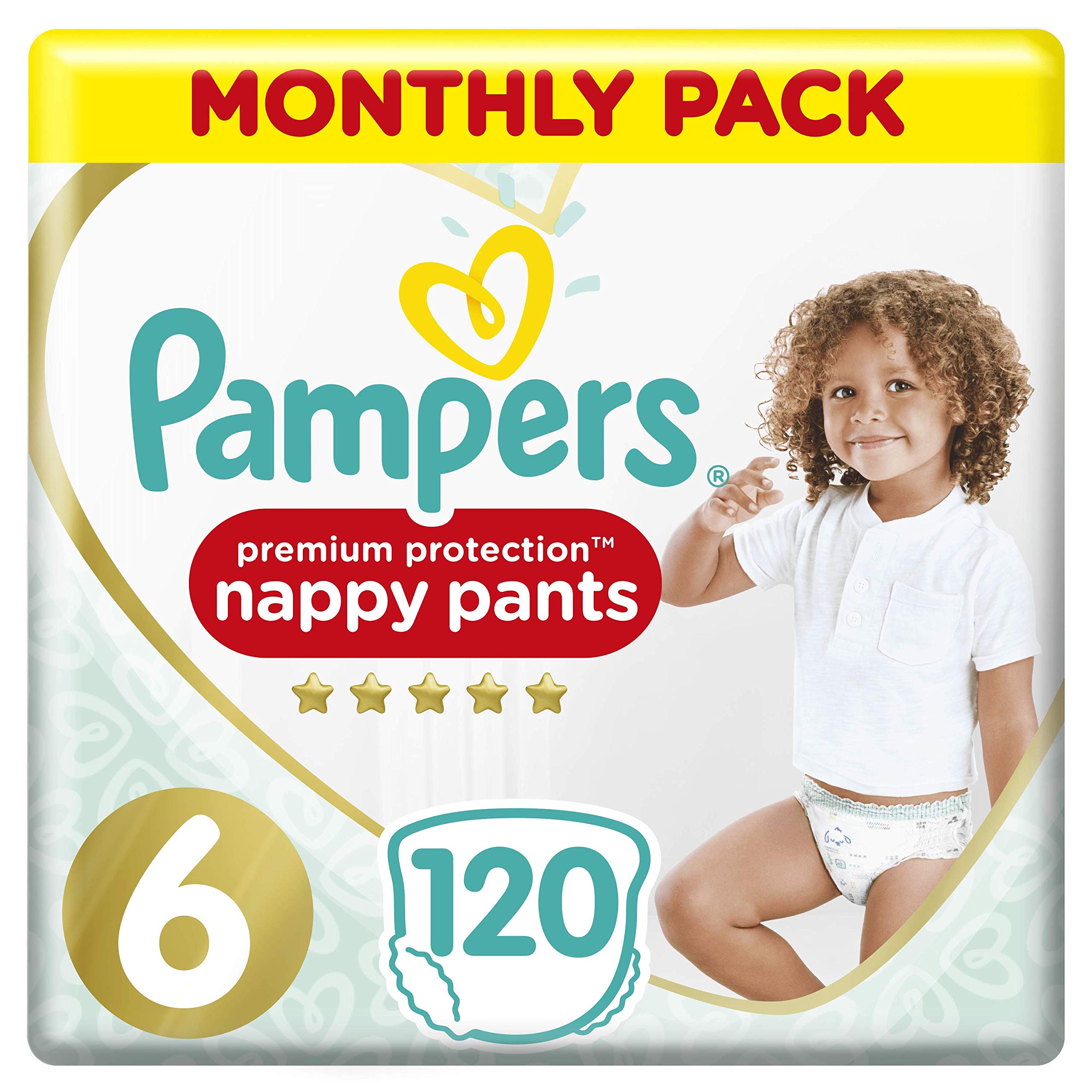 Pampers Nappies, Size 6, 120 count