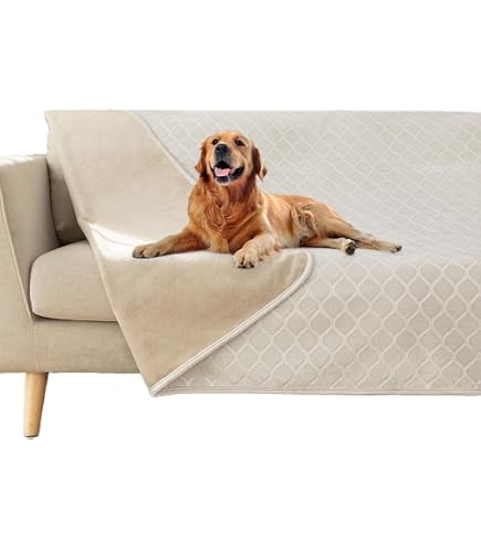 SILLY LEGACY Couvre-Lit Imperméable Réversible Pour Animaux - Protection Lit Et Canapé