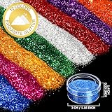Fandamei 12 Pots Extra Fine Glitter Set Arts Crafts Nail Art Body Face view 2