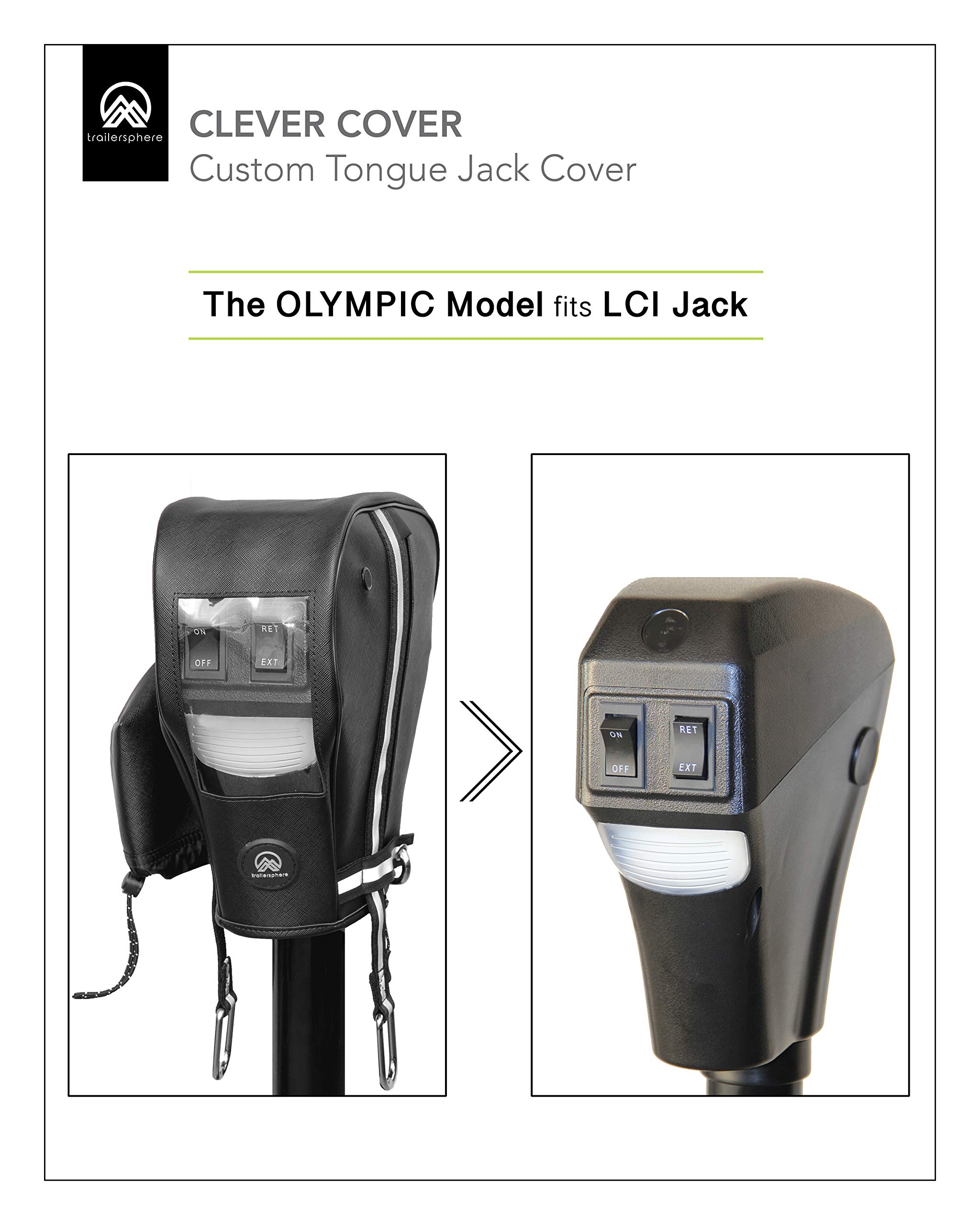 Mua Trailersphere Clever Cover for LCI Jack Custom Electric Tongue Jack