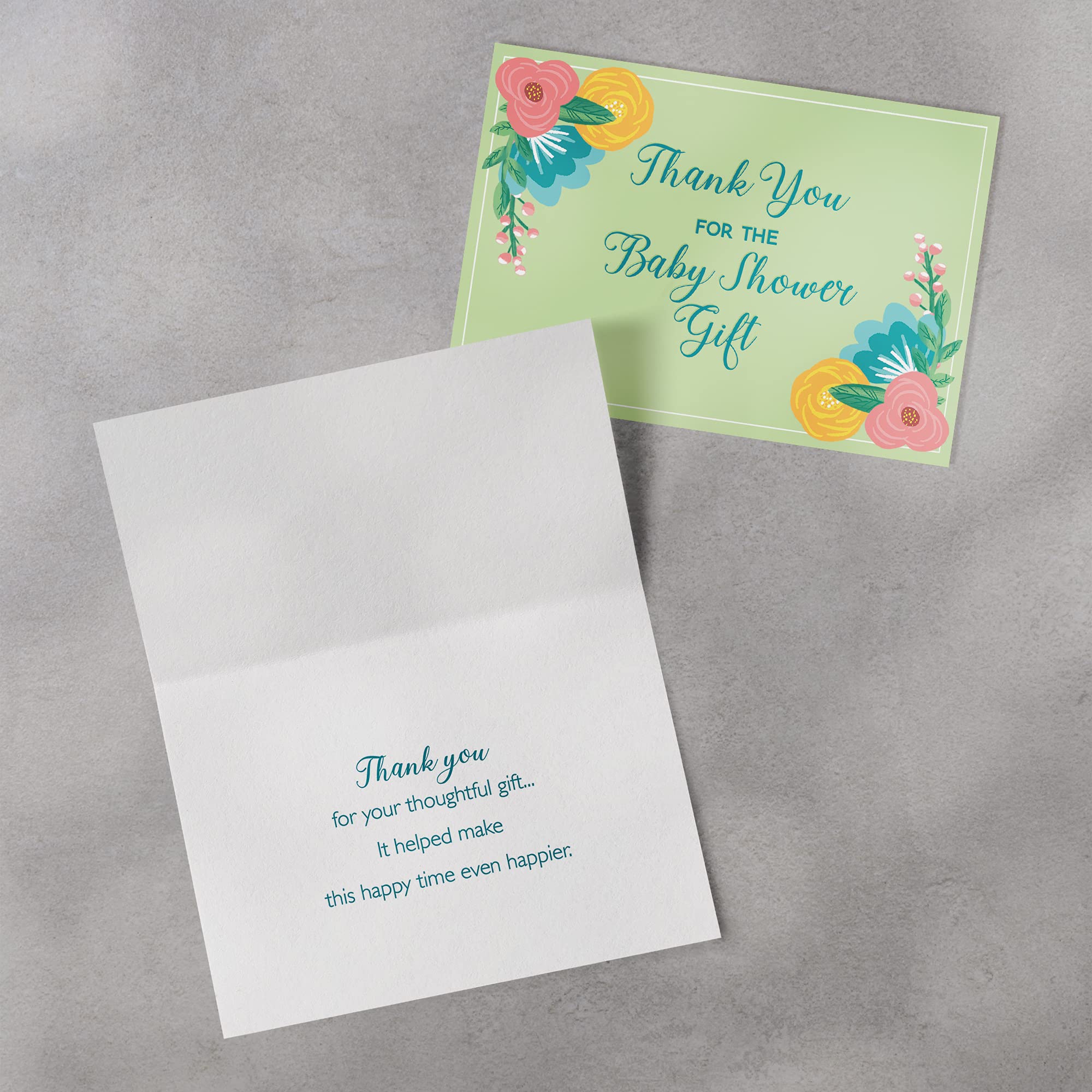 Designer Greetings Thank You Cards, Gender Neutral (8 Thank-You Notes and Envelopes for Baby Shower - Baby Boy or Baby Girl)