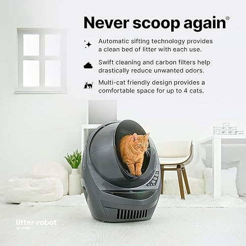 Litter-Robot Connect by Whisker, Grey Automatic, Self-Cleaning