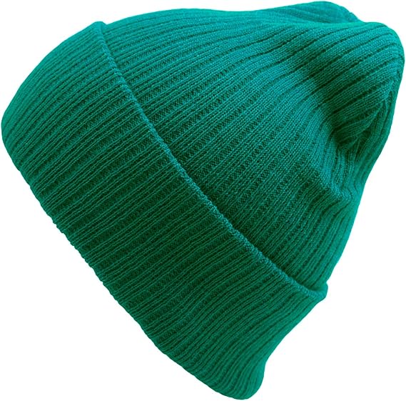 womens green beanie hat